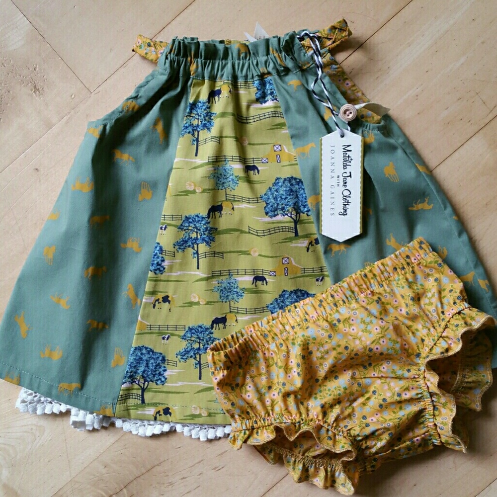 Matilda Jane Joanna Gaines dress and diaper cover